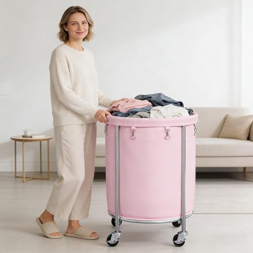 Laundry Basket with Wheels