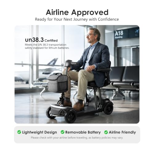 Lightweight MobilityScooter for Adult 42lbs Foldable Portable 13Miles