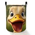 Funny Duck Laundry Basket Hamper for Boys Girls Kids Adults