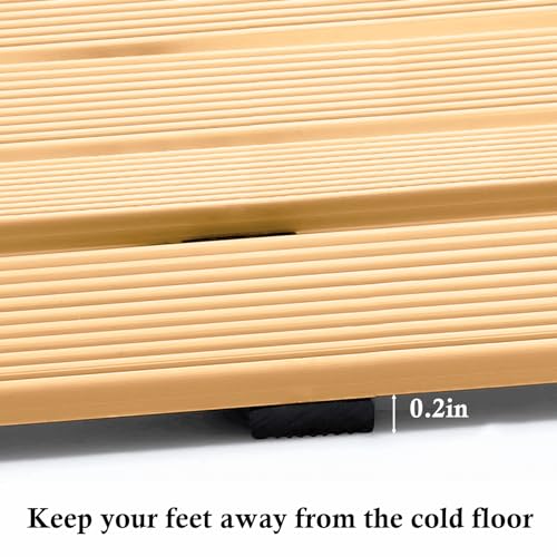 Rubber Shower Mat Non Slip Heavy Duty Large for Inside Shower