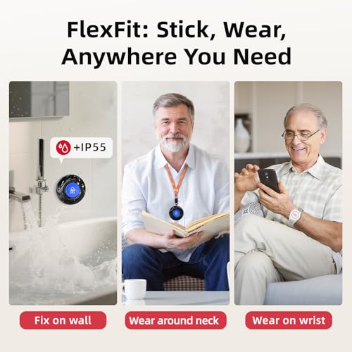 Wi Fi Wireless Caregiver Pager Call Button for Elderly at Home (5 Count)