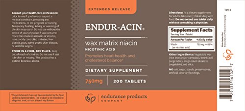 ENDUR ACIN® Extended Release Niacin 750mg (200 Count)