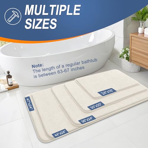 Memory Foam Bathroom Runner Rugs 70x24