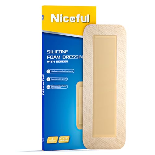 Ultra Soft Silicone Foam Dressing 4"x12" (3 Count)
