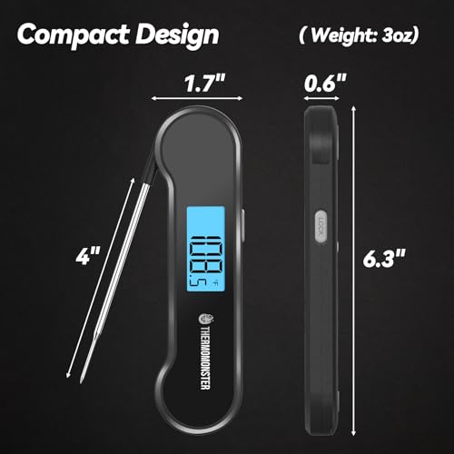 0.5 Sec Instant Read Meat Thermometer Digital for Cooking