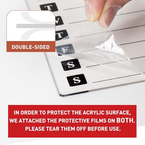 Small Glass Desktop Whiteboard Calendar