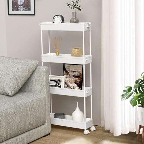 2 piece Set Slim Storage Cart 3 Tier (2 Count)