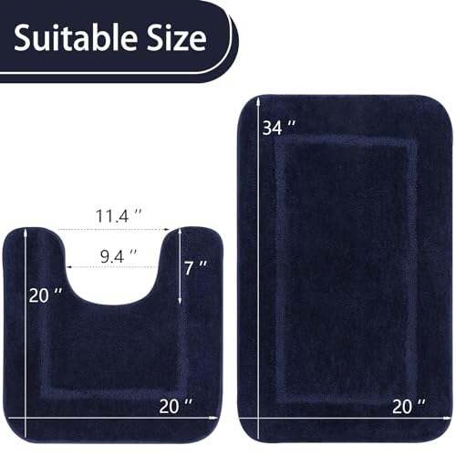 Bathroom Rug Set 2 Piece