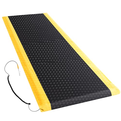 1 Pack 2'x6' ESD Anti Fatigue Mat with Ground Wire