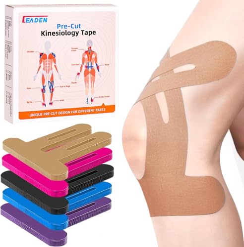 Precut Kinesiology Tape for Knees (10 Count)