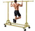 Clothing Rack Gold Clothes Rack Heavy Duty Garment Rack for Hanging Clothes 525LBS Commercial Clothing Racks with Wheels for Bedroom - Bel Marant