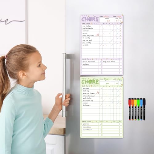 Magnetic Dry Erase Chore Chart (2 Count)
