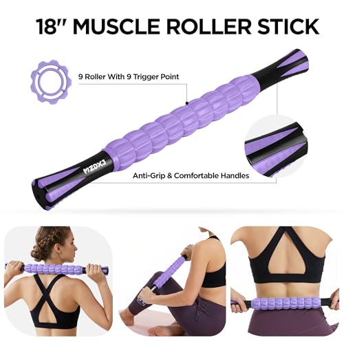 Muscle Roller & Massage Roller Stick for Athletes