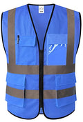 Reflective Safety Vest for Men & Women Mesh High Visibility Vest with Pockets Meets ANSI Standards