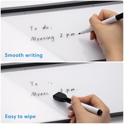 Glass Desk Whiteboard with Calculator
