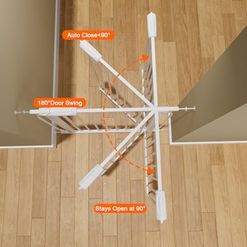 57.5 62 Inch Extra Wide Baby Gate for Doorway Stairs