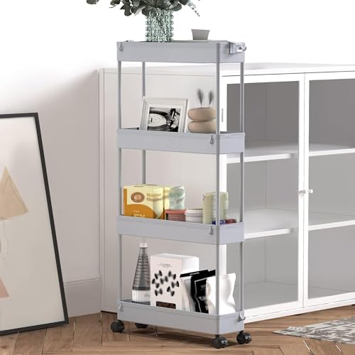 2 piece Set Slim Storage Cart 3 Tier (2 Count)