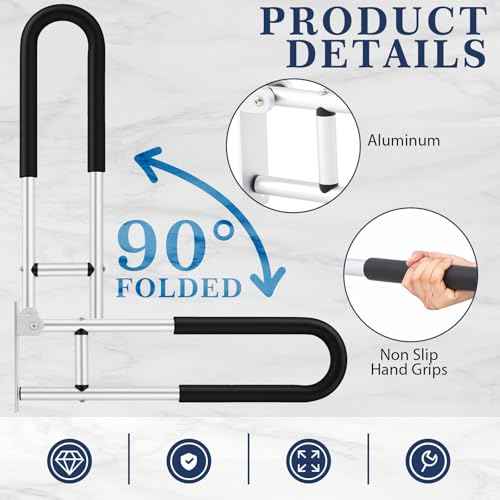 2 Pack 23.6 Inch Handicap Grab Bars (2 Count)