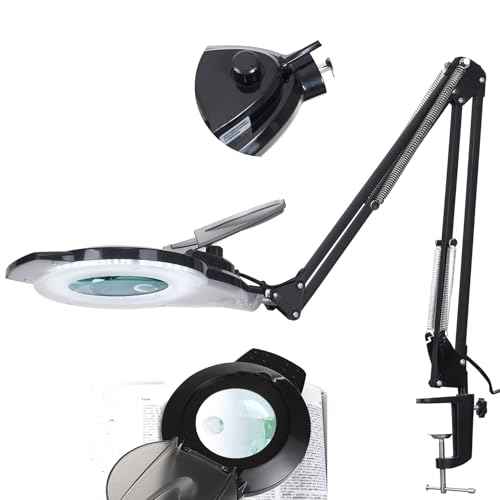 KIRKAS LED Magnifying Lamp with Clamp