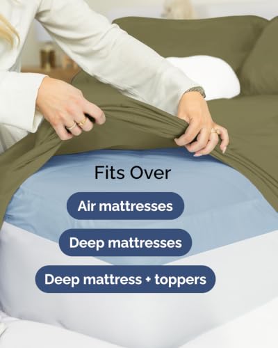 Extra Deep Flex Top Split Head King Sheet Set