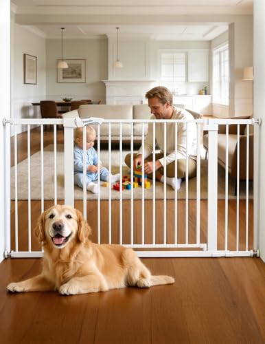 36 57" Extra Wide Baby Gate for Stairs No Drilling