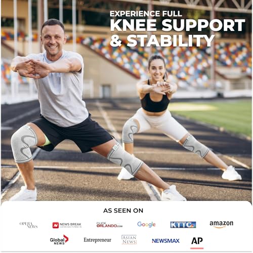 Compression Knee Brace for Women & Men (2 Count)