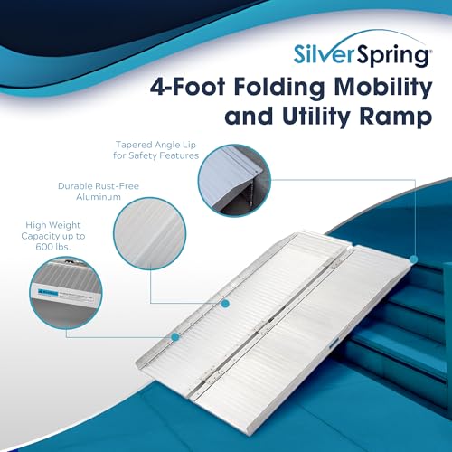4' Long Folding Mobility and Utility Ramp