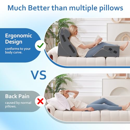 5Pcs Wedge Pillow Set for After Surgery (5 Count)