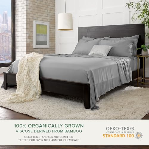 Full Sheets Genuine 100% Organic Viscose Derived from Bamboo Bed Sheet Set