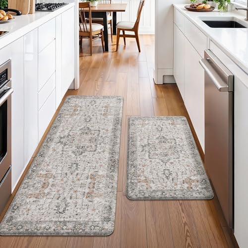 Anti Fatigue Kitchen Mats for Floor 2PCS (2 Count)