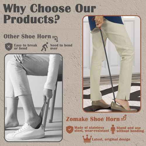 Shoe Horn Long Handle for Seniors Men Women