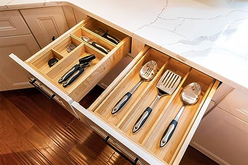 Bamboo Kitchen Utensils Organizer