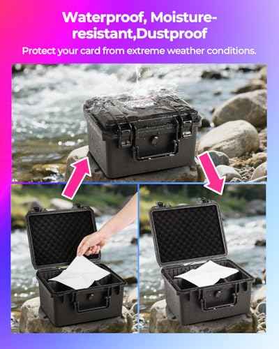 Card Cases for Sport Trading Graded Card Holder IP67 Waterproof Storage Box