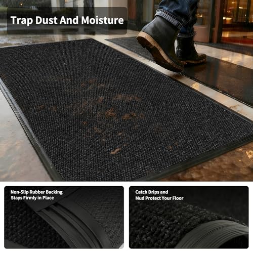 2ft x 29ft Front Door Mat Outdoor Entrance Low Profile Doormat
