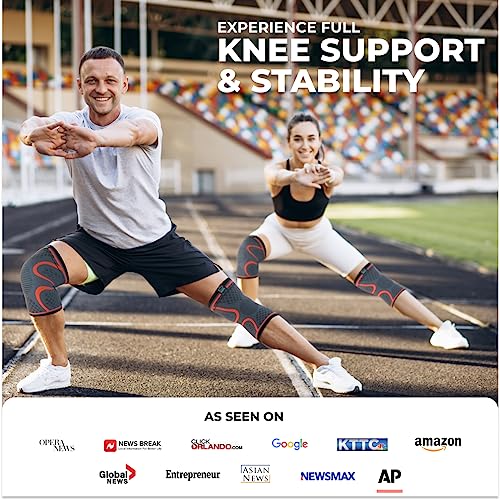 Compression Knee Brace for Women & Men (2 Count)