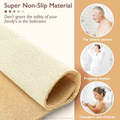 Shower Mat Non Slip 40x16 Inch