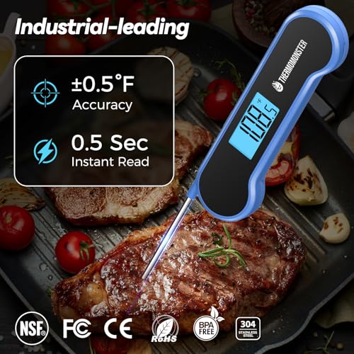 0.5 Sec Instant Read Meat Thermometer Digital for Cooking