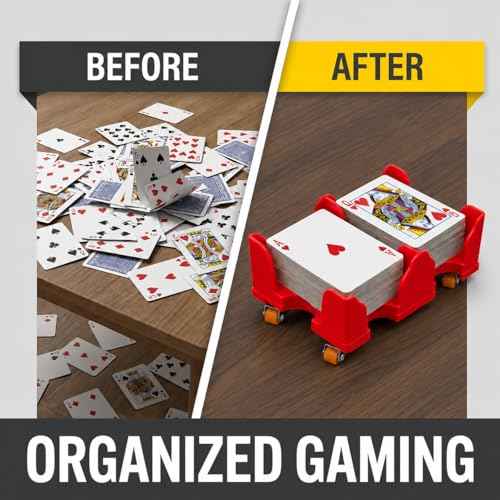 Card Holder 4 Deck Playing Cards Tray Organizes Multiple Decks