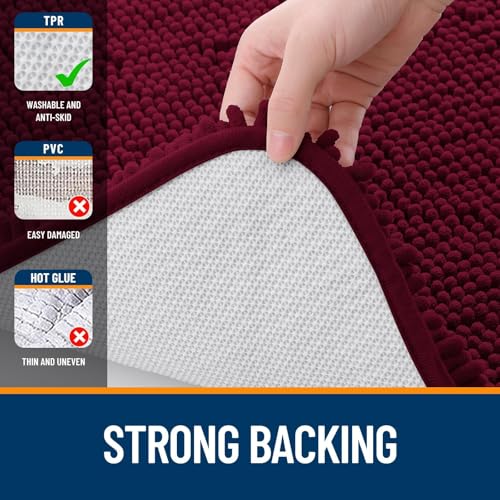 Chenille Bathroom Rugs Mats Sets 2 Piece (5 Count)