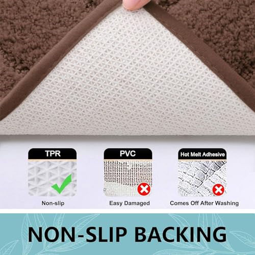 Microfiber Bathroom Rugs 24x16