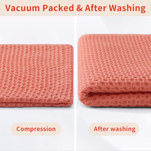 100% Cotton Waffle Weave Kitchen Dish Cloths 8 (8 Count)