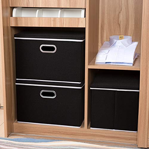 Extra Large Collapsible Storage Bins with Lids [3 (3 Count)