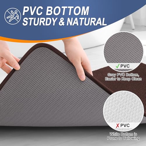 Memory Foam Bathroom Runner Rugs 50x30