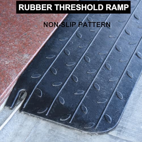 1.5" Rise Rubber Threshold Ramp for Doorways