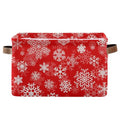Multi purpose Cube Storage Basket Christmas Snowflakes Organizer Bag