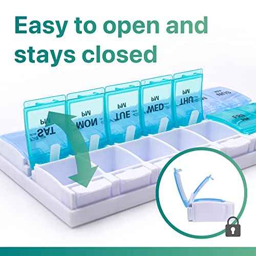 AM PM Weekly 7 Day Pill Organizer