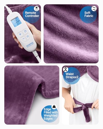 Electric Heating Pad for Back with 6 Heat Levels