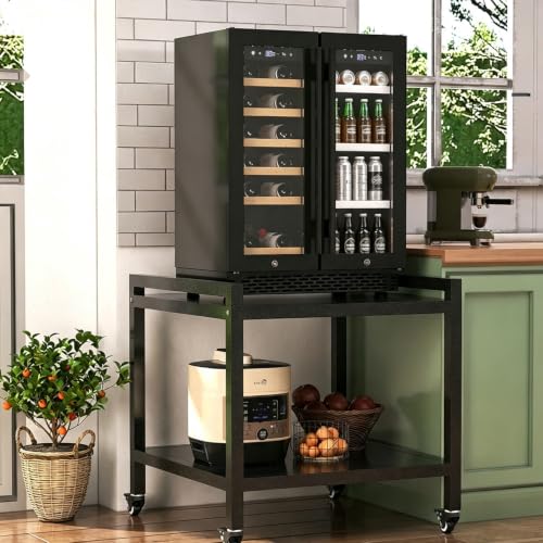 Mini Fridge Stand with Wheels