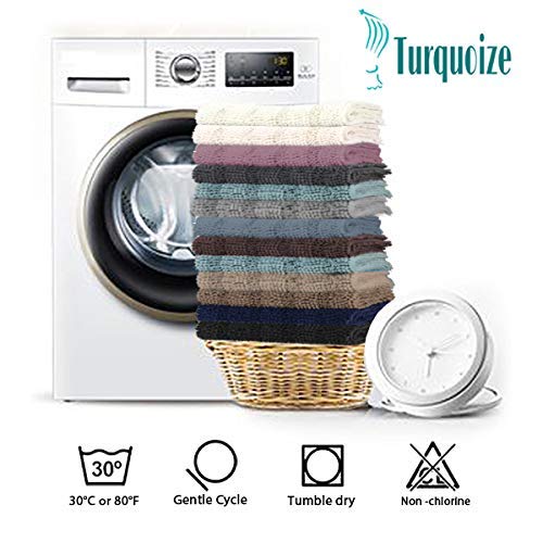 Luxury Chenille Bath Rug for Bathroom Rugs Extra Absorbent Bath Mat Non Slip Microfiber Shower Rug for Bathroom Microfiber Shaggy Carpet Rug Size