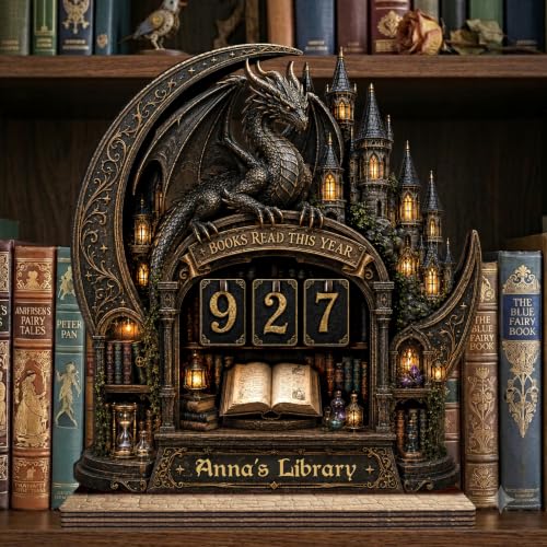 Personalized Books Read This Year Counter Sign Fantasy Book Lovers Gifts